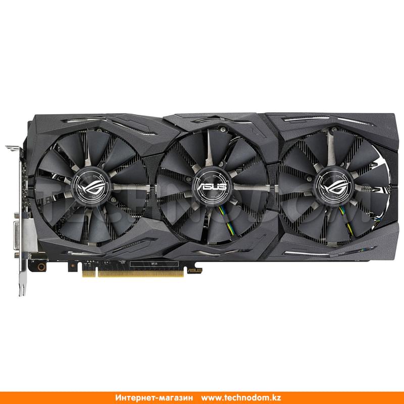 Видеокарта Asus GeForce GTX 1080 Strix Gaming 8Gb 256bit GDDR5X (STRIX-GTX1080-A8G-GAMING) - фото #0, Technodom.kz