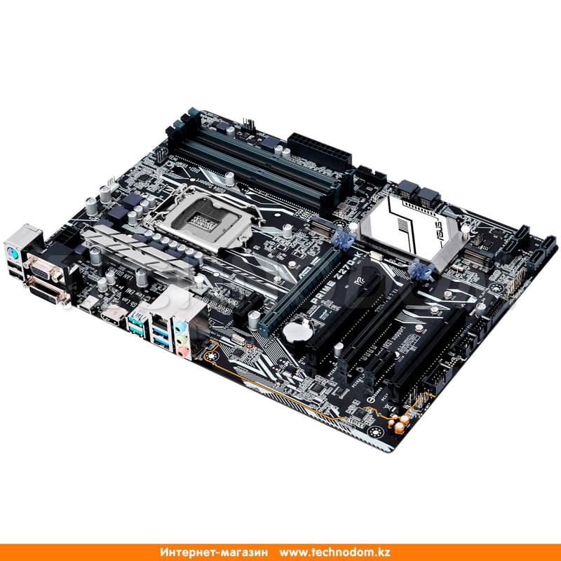Материнская плата Asus PRIME Z270-K LGA1151 4DDR4 PCI-E 2x16 2x1 (HDMI+DVI-D+VGA) ATX - фото #1, Technodom.kz