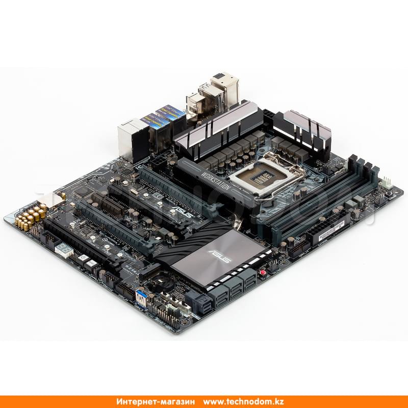 Материнская плата Asus Z170-WS LGA1151 4DDR4 PCI-E 4x16 1x4 (HDMI+DP) ATX - фото #1, Technodom.kz