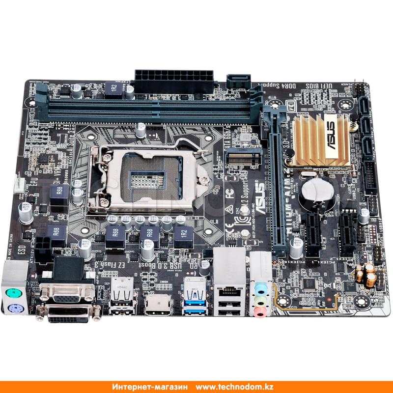 Материнская плата Asus H110M-A/M.2 LGA1151 2DDR4 PCI-E 1x16 2x1 (HDMI+DVI-D+VGA) mATX - фото #2, Technodom.kz