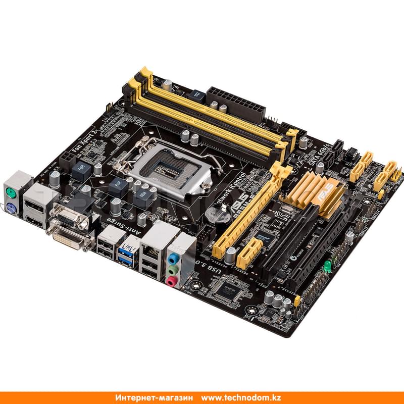 Материнская плата Asus B85M-E LGA1150 4DDR3 PCI-E 2x16 1x1 (HDMI+DP+DVI-D+VGA) mATX - фото #1, Technodom.kz