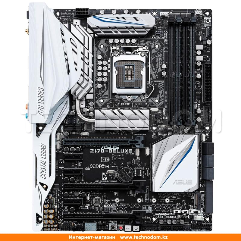Материнская плата Asus Z170-DELUXE LGA1151 4DDR4 PCI-E 3x16 4x1 (HDMI+DP) ATX - фото #0, Technodom.kz