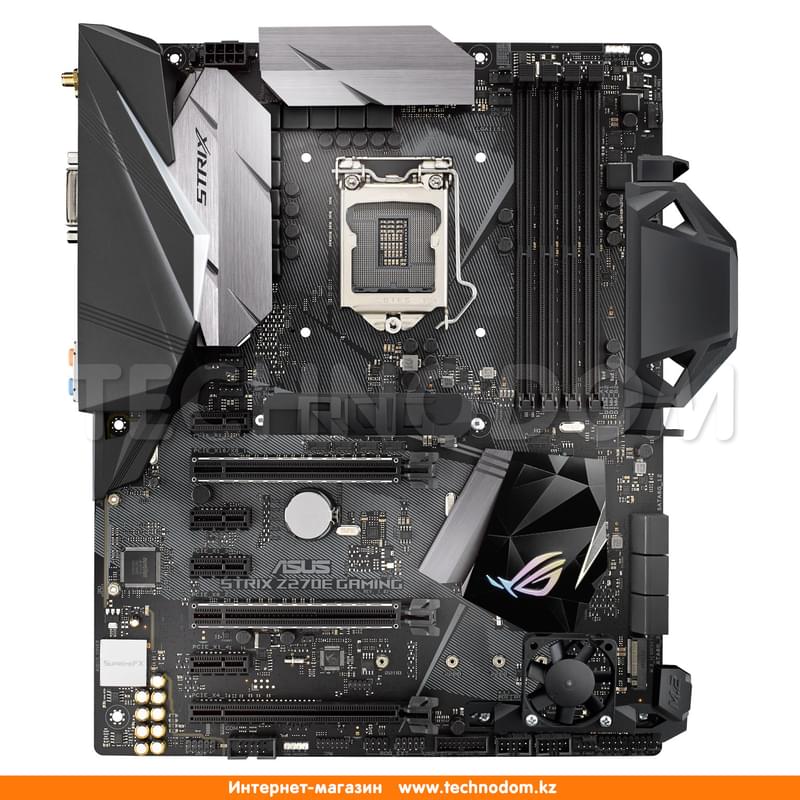 Материнская плата Asus STRIX Z270E Gaming LGA1151 4DDR4 PCI-E 3x16 4x1 (HDMI+DP+DVI-D) ATX - фото #0, Technodom.kz