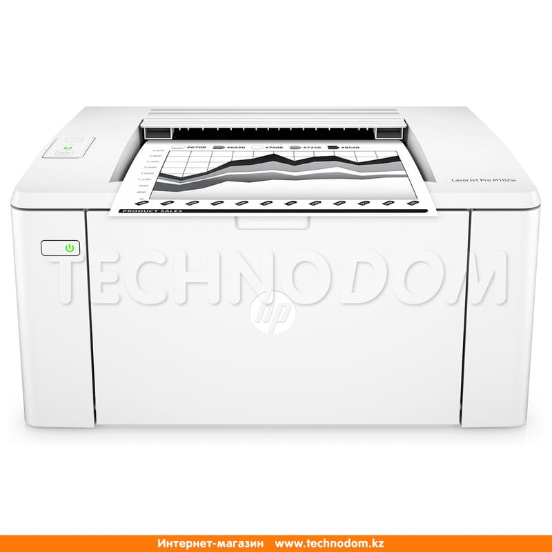 Принтер лазерный HP LaserJet Pro M102w А4 WiFi - фото #0, Technodom.kz