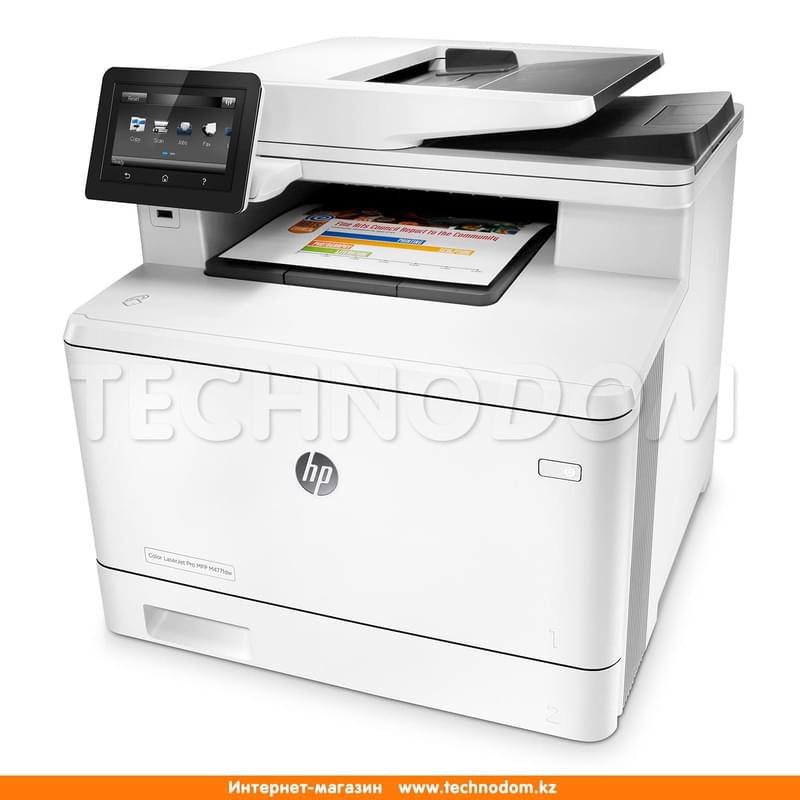 МФУ лазерное цветное HP LaserJet Pro M477N A4-A-D-N-F (CF378A) - фото #1, Technodom.kz