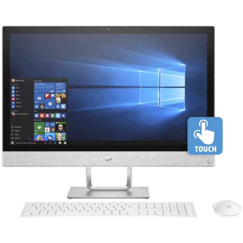 Моноблок 23.8" HP 24-R036UR Touch White (2PU08EA) - фото #0, Technodom.kz