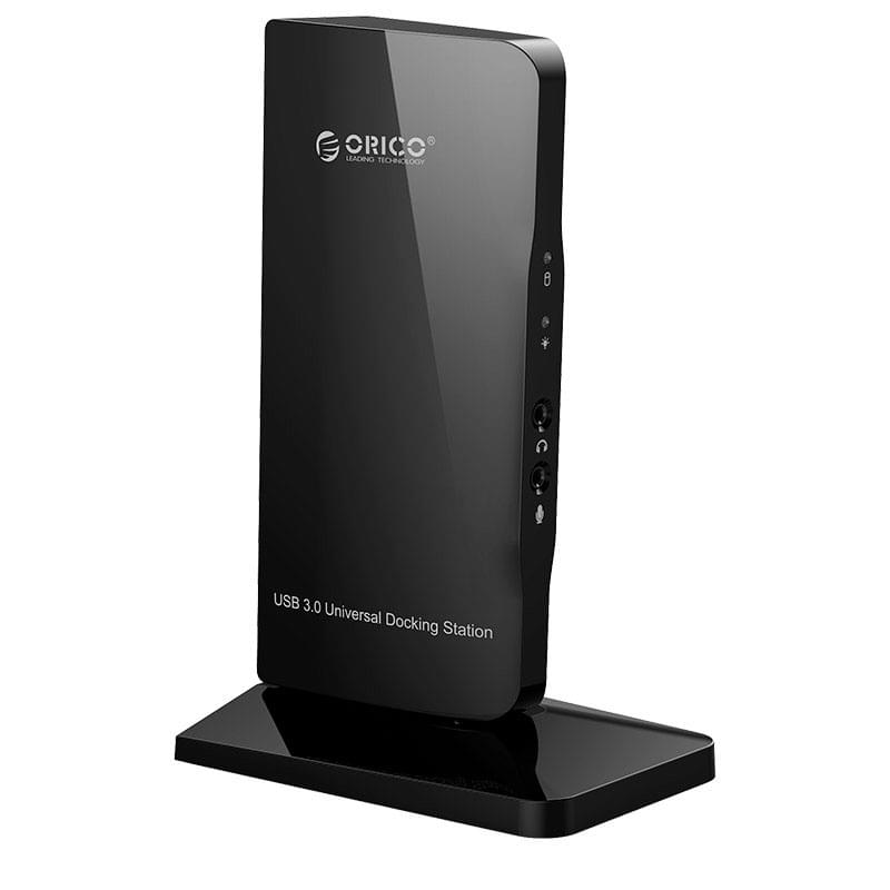 Универсальная док-станция, 2*USB 3.0, 1*RJ45, 1*DVI, 1*HDMI, ORICO, Black (U3HV-S3-AU-BK-PRO) - фото #0, Technodom.kz