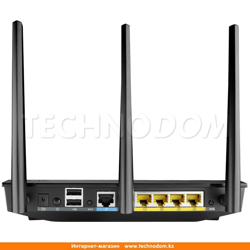 Беспроводной маршрутизатор, Asus RT-AC66U, 4*LAN 1 Гбит/с, 2*USB, 450/1300Mbps (RT-AC66U) - фото #7, Technodom.kz