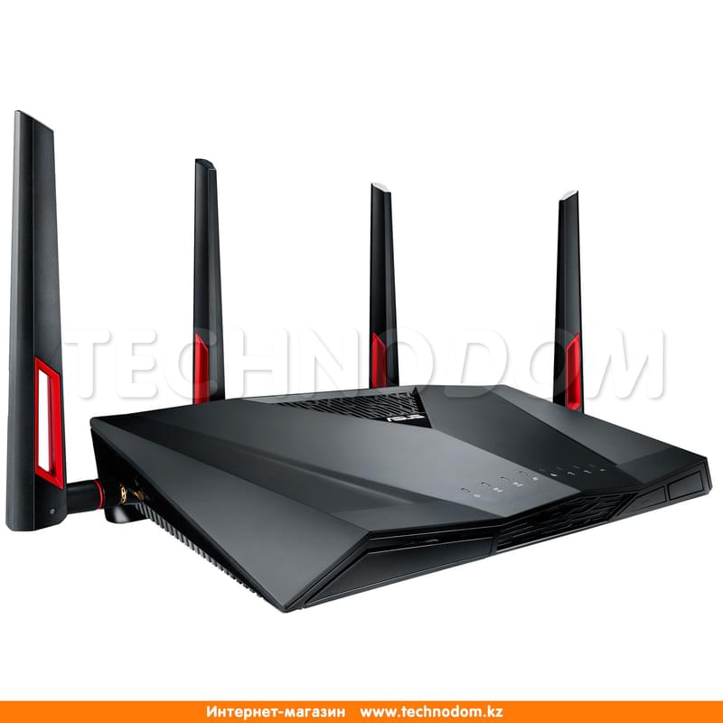 Беспроводной маршрутизатор, Asus RT-AC88U, 8*LAN 1 Гбит/с, 2*USB, 1000/2167Mbps (RT-AC88U) - фото #2, Technodom.kz