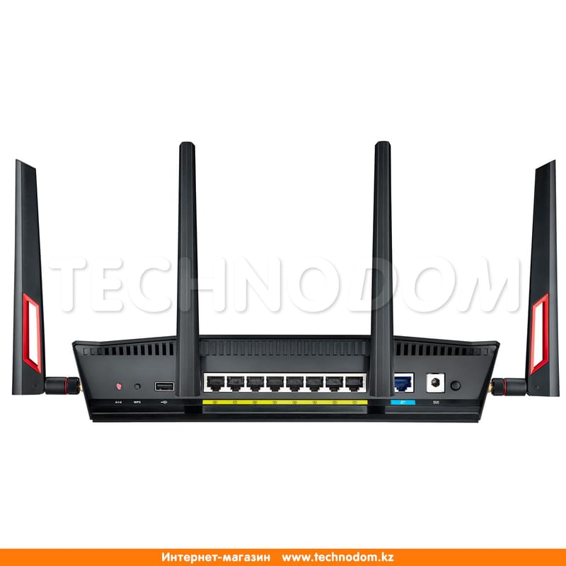 Беспроводной маршрутизатор, Asus RT-AC88U, 8*LAN 1 Гбит/с, 2*USB, 1000/2167Mbps (RT-AC88U) - фото #3, Technodom.kz