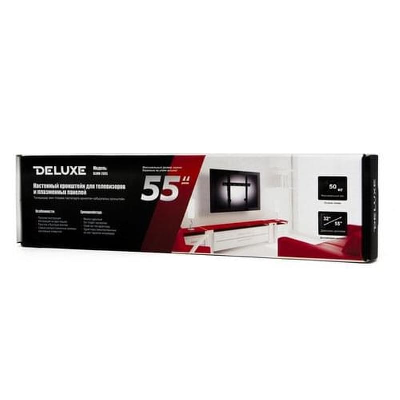 Deluxe ТД-ға арналған кронштейні, 55"/139см дейінгі, Black (DLMM-2605) - фото #1, Technodom.kz