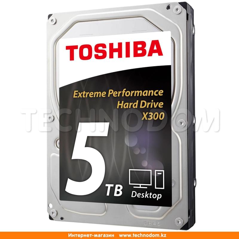 Внутренний HDD 3.5" 5TB Toshiba X300 SATA-III (HDWE150EZSTA) - фото #0, Technodom.kz