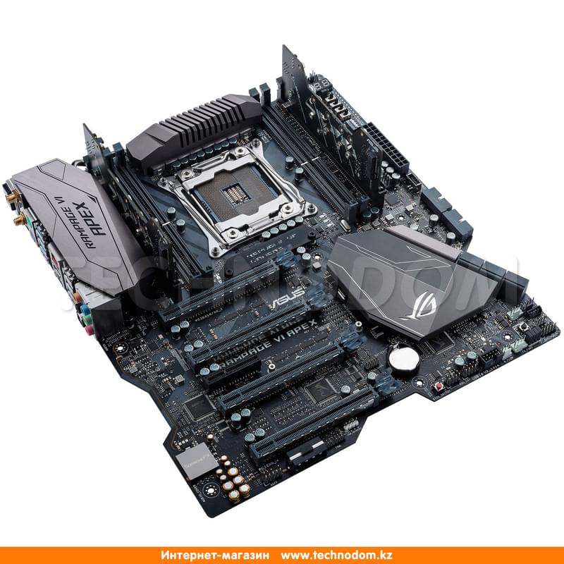 Материнская плата Asus RAMPAGE VI APEX X299 LGA2066 4DDR4 PCI-E 4x16 1x1 eATX - фото #3, Technodom.kz