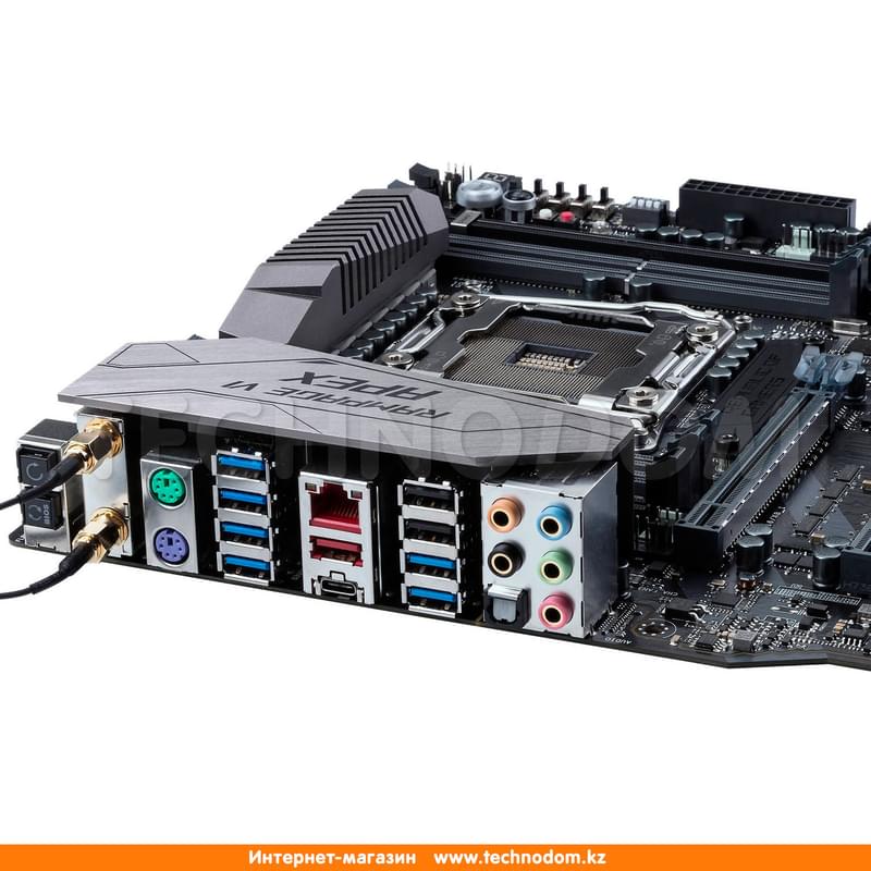 Материнская плата Asus RAMPAGE VI APEX X299 LGA2066 4DDR4 PCI-E 4x16 1x1 eATX - фото #8, Technodom.kz