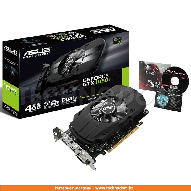 Видеокарта Asus GeForce GTX 1050Ti Phoenix 4Gb 128bit/G5 (HDMI+DP+DVI-D) (PH-GTX1050TI-4G) - фото #6, Technodom.kz