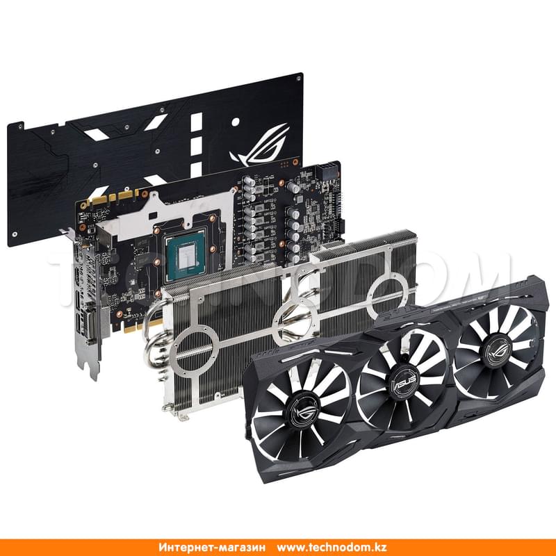 Видеокарта ASUS Nvidia GeForce GTX 1070 Ti 8Gb (DVI+2*HDMI+2*DP)(ROG-STRIX-GTX1070TI-A8G-GAMING) - фото #5, Technodom.kz