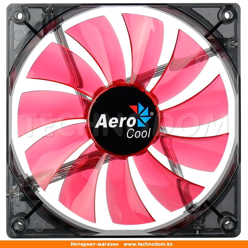 Кулер для кейса AeroCool Lightning Red Led (14cм) - фото #0, Technodom.kz