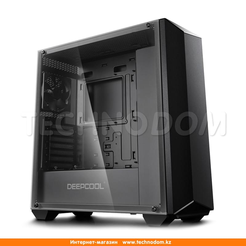 ПК корпус Deepcool EARLKASE RGB ATX,Micro ATX, HD-Audio+Mic, Кулер 2*12cm (DP-ATX-ERLKBK-GLSRGB) - фото #1, Technodom.kz