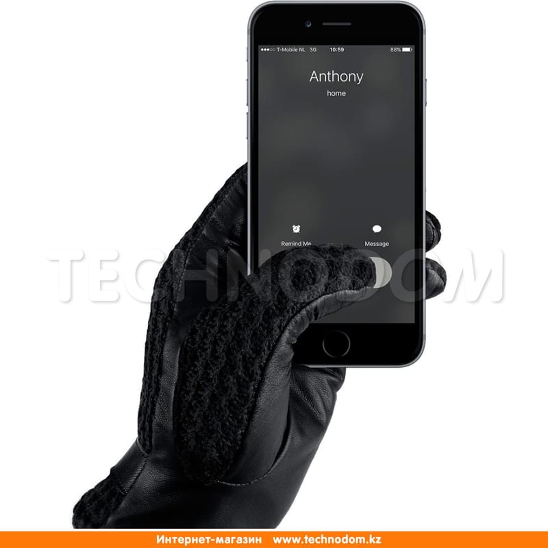 Кожаные перчатки MUJJO, Сrochet Touchscreen 9 (MUJJO-GLLT-020-90) - фото #1, Technodom.kz