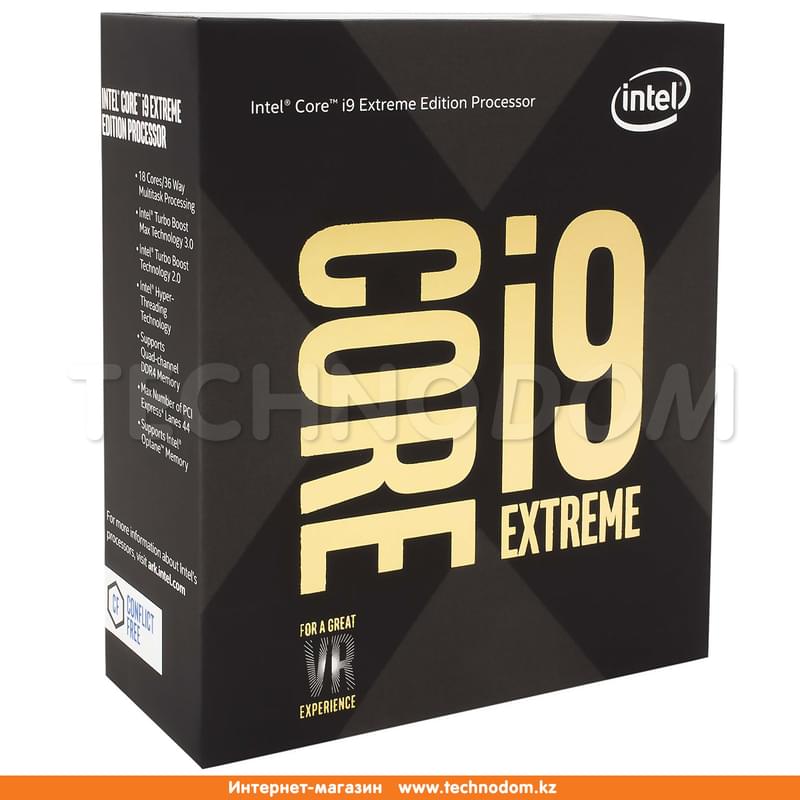 Процессор Intel Core i9-7980XE (C18/T36, 24.75M Cache, 2.6 up to 4.2GHz) LGA2066, BOX - фото #0, Technodom.kz