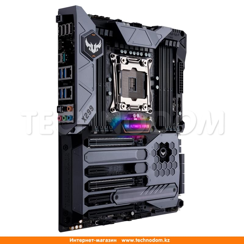 Материнская плата Asus TUF X299 MARK 1 LGA2066 8DDR4 PCI-E 3x16 2x4 1x1 ATX - фото #1, Technodom.kz