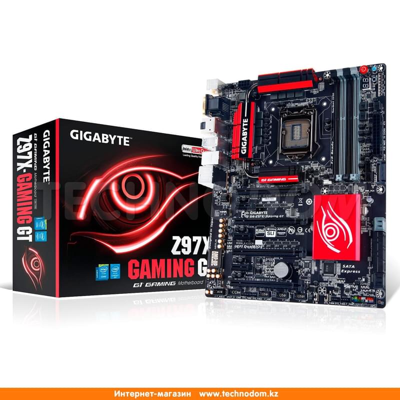 Материнская плата Gigabyte GA-Z97X Gaming GT LGA1150 4DDR3 PCI-E 4x16 3x1 (HDMI+DP+DVI-D+VGA) ATX - фото #5, Technodom.kz
