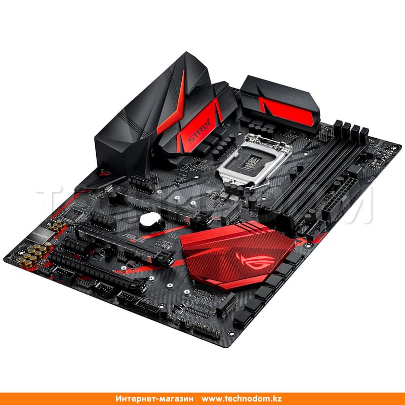 Материнская плата Asus ROG STRIX Z370-H Gaming LGA1151 4DDR4 PCI-E 3x16 3x1 (HDMI+DVI-D) ATX - фото #4, Technodom.kz