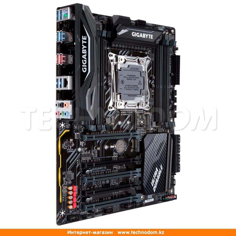 Материнская плата Gigabyte X299 UD4 Pro LGA2066 8DDR4 PCI-E 5x16 ATX - фото #1, Technodom.kz