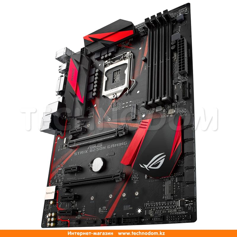 Материнская плата Asus STRIX B250H Gaming 4DDR4 PCI-E 2x16 4x1 (HDMI) ATX - фото #0, Technodom.kz