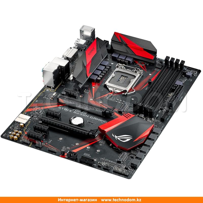 Материнская плата Asus STRIX B250H Gaming 4DDR4 PCI-E 2x16 4x1 (HDMI) ATX - фото #3, Technodom.kz