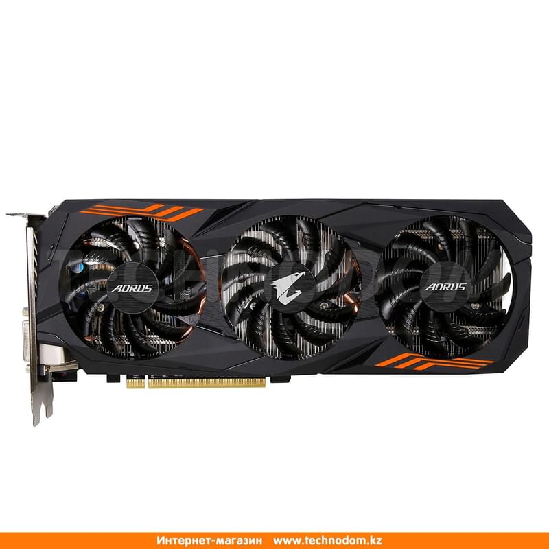 Видеокарта Gigabyte GeForce GTX 1060 6Gb 9Gbps 192bit/GDDR5 (HDMI+3DP+DVI-D)(GV-N1060AORUS-6GD) - фото #0, Technodom.kz