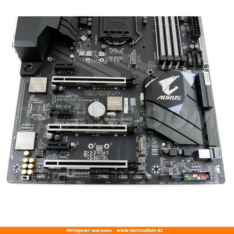 Материнская плата Gigabyte GA-Z270X-Gaming K5 LGA1151 4DDR4 PCI-E 3x16 3x1 (HDMI+DP) ATX - фото #6, Technodom.kz