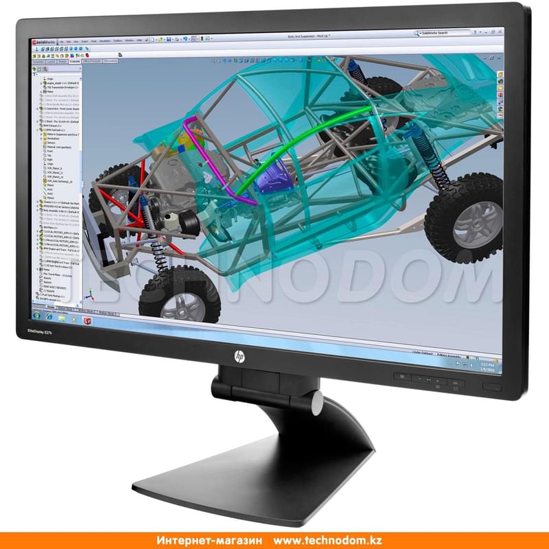 Монитор Профессиональный 27" HP E271i D7Z72AA 1920х1080 16:9 IPS 60ГЦ (DVI-D+DP+VGA) Silver/Black - фото #3, Technodom.kz Монитор Профессиональный 27" HP E271i D7Z72AA 1920х1080 16:9 IPS 60ГЦ (DVI-D+DP+VGA) Silver/Black - фото #3, Technodom.kz