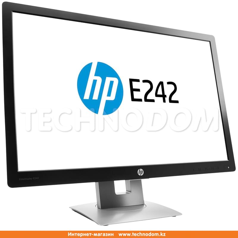 Монитор Профессиональный 24" HP E242 M1P02AA 1920х1200 16:10 IPS 60ГЦ (HDMI+DP+VGA) Silver/Black - фото #2, Technodom.kz