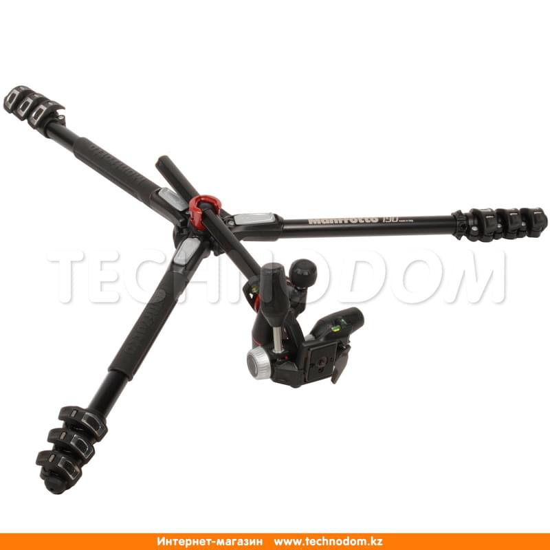 Штатив MANFROTTO 190 алюминиевый 4-секционный с 3-осевой головкой (MK190XPRO4-3W) - фото #8, Technodom.kz