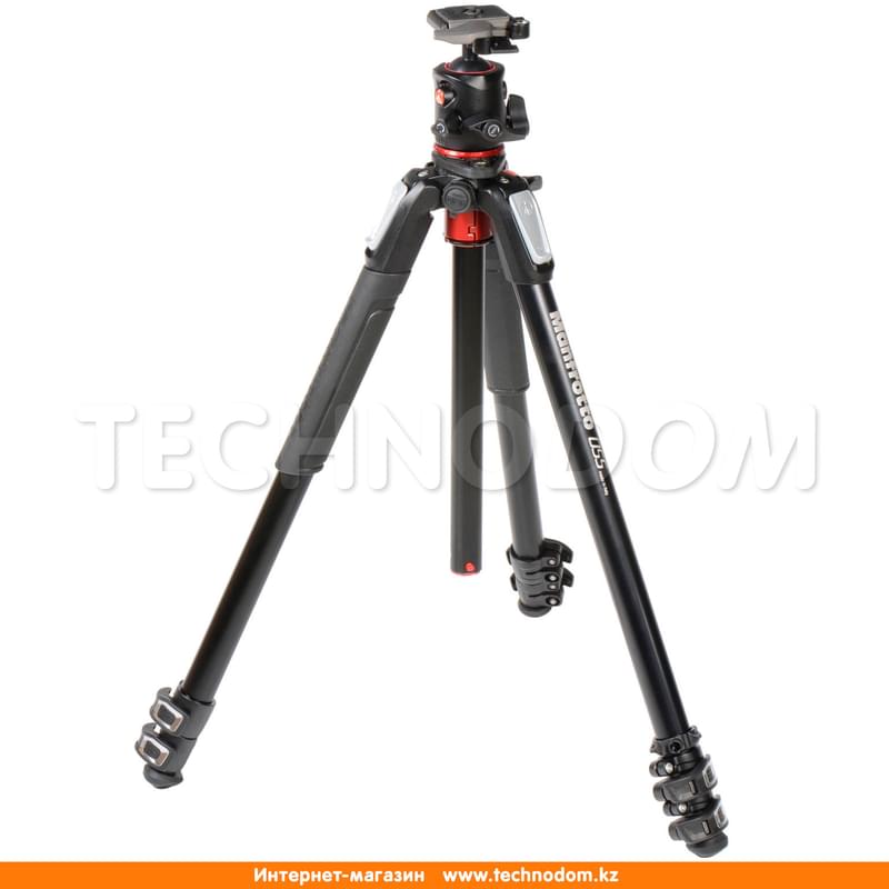 Штатив MANFROTTO 055 алюминиевый 3-секционный с шаровой головкой (MK055XPRO3-BHQ2) - фото #5, Technodom.kz