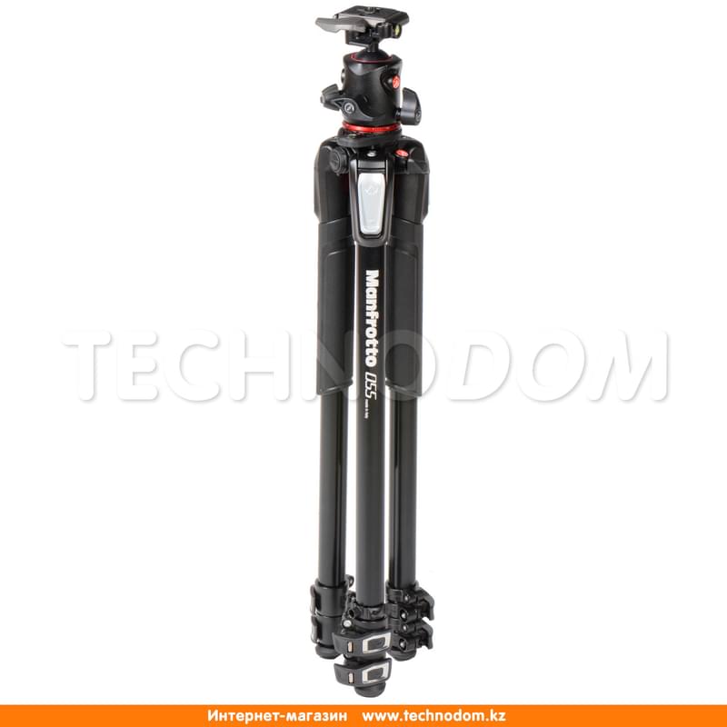 Штатив MANFROTTO 055 алюминиевый 3-секционный с шаровой головкой (MK055XPRO3-BHQ2) - фото #6, Technodom.kz