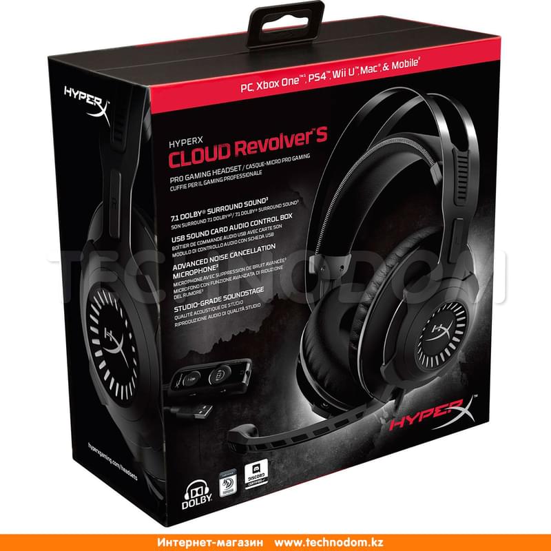 Гарнитура игровая накладная HyperX Cloud Revolver S, Black, HX-HSCRS-GM/EE - фото #6, Technodom.kz