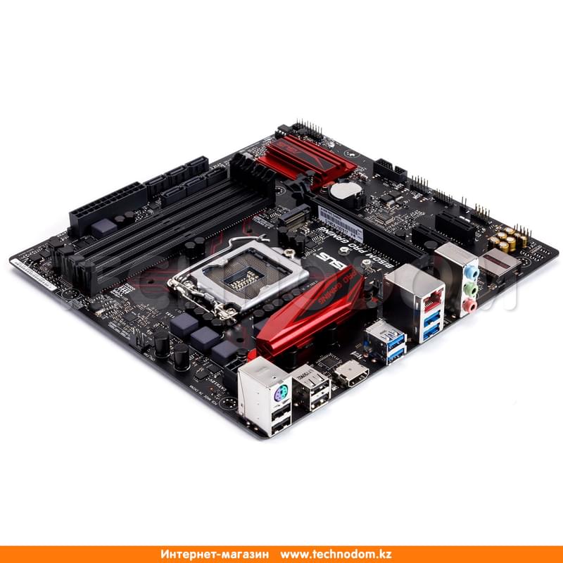 Материнская плата Asus B150M PRO Gaming LGA1151 4DDR4 PCI-E 1x16 2x1 (HDMI) mATX - фото #4, Technodom.kz