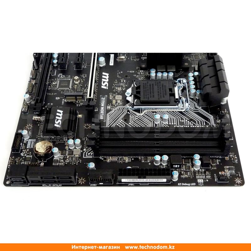 Материнская плата MSI Z170M Mortar LGA1151 4DDR4 PCI-E 2x16 2x1 (HDMI+DVI-D+VGA) mATX - фото #4, Technodom.kz