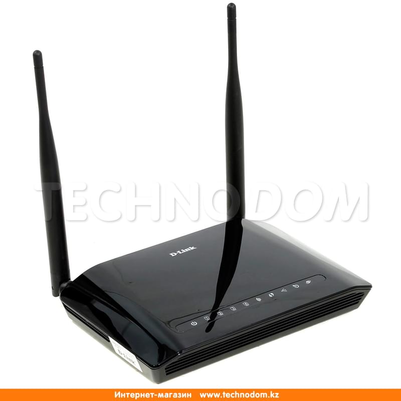 Беспроводной ADSL Модем, D-Link DSL-2750U, 4 порта + Wi-Fi, 1 порт USB, 300 Mbps (DSL-2750U) - фото #0, Technodom.kz