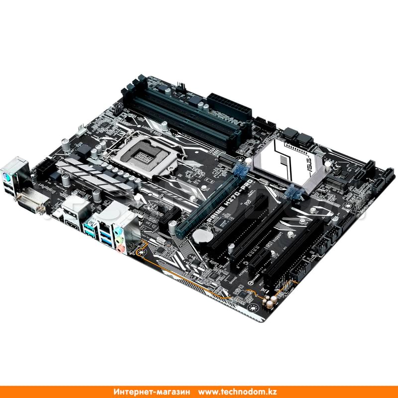Материнская плата Asus PRIME H270-PRO LGA1151 4DDR4 2xPCI-E (HDMI+DP+DVI) ATX - фото #1, Technodom.kz