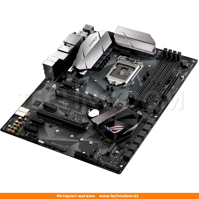 Материнская плата Asus STRIX B250F Gaming LGA1151 4DDR4 2xPCI-E (HDMI+DP+DVI) ATX - фото #1, Technodom.kz Материнская плата Asus STRIX B250F Gaming LGA1151 4DDR4 2xPCI-E (HDMI+DP+DVI) ATX - фото #1, Technodom.kz