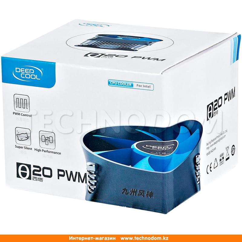 Кулер для CPU Intel Deepcool THETA 20 PWM Intel 1156/LGA1155/LGA1151/LGA1150 95W (DP-ICAS-T20P) - фото #2, Technodom.kz