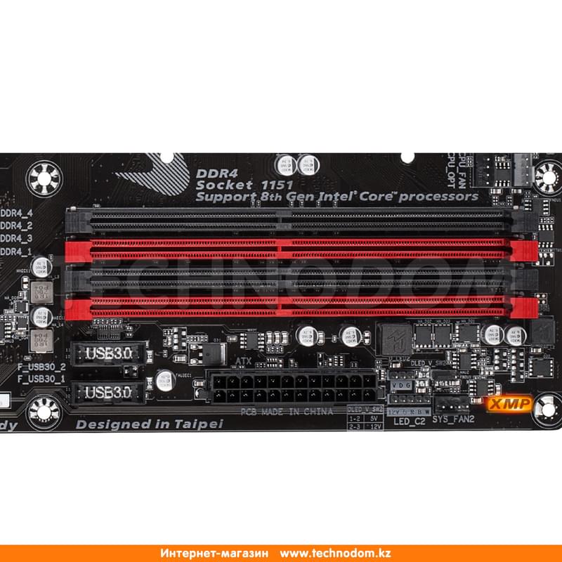 Материнская плата Gigabyte Z370 AORUS Gaming K3 LGA1151 4DDR4 PCI-E 2x16 4x1 (HDMI+DVI-D) ATX - фото #4, Technodom.kz