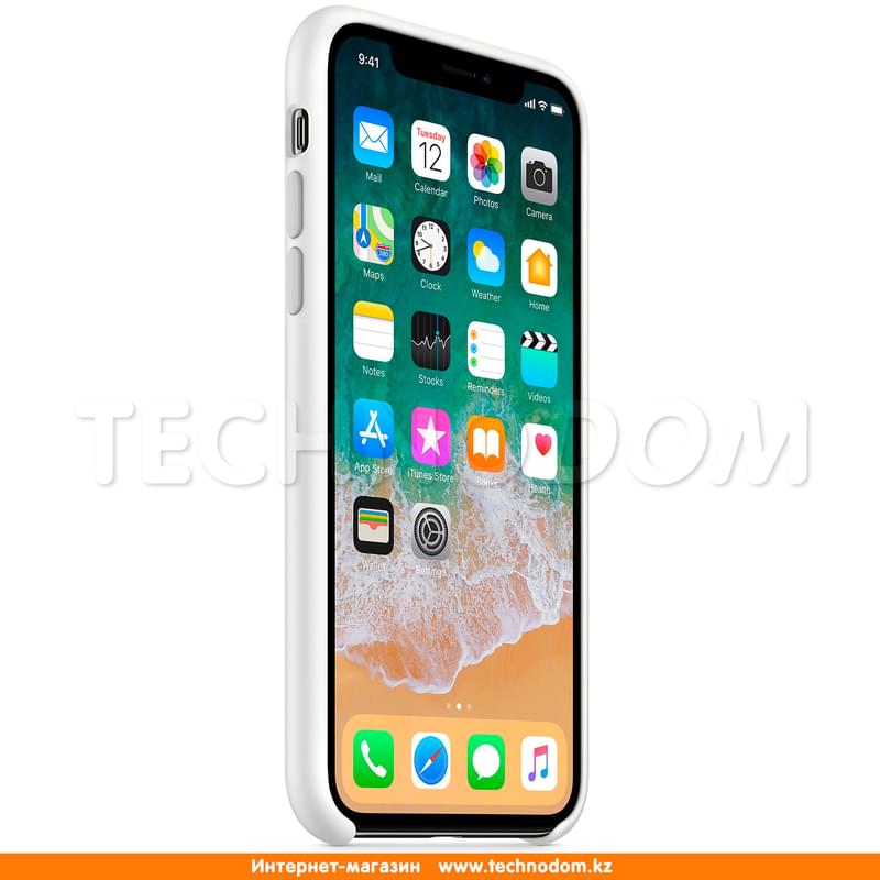 Чехол для iPhone X Apple, Силикон, White (MQT22ZM/A) - фото #1, Technodom.kz