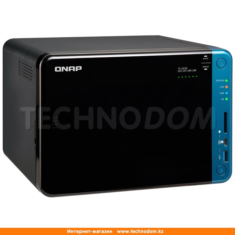 Сетевой RAID-накопитель QNAP TS-653B-4G 6xHDD 3.5" SATA-III (TS-653B-4G) - фото #0, Technodom.kz