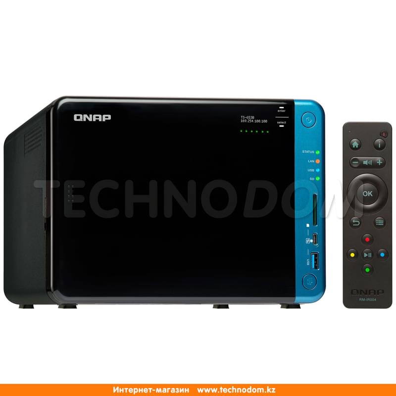 Сетевой RAID-накопитель QNAP TS-653B-4G 6xHDD 3.5" SATA-III (TS-653B-4G) - фото #1, Technodom.kz