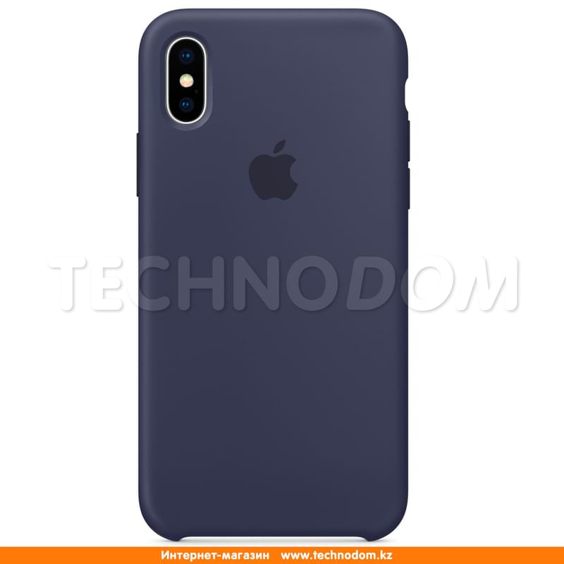 Чехол для iPhone X Apple, Силикон, Midnight Blue (MQT32ZM/A) - фото #0, Technodom.kz