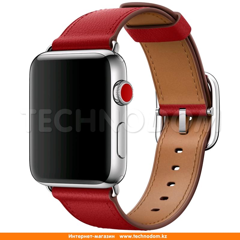 Браслет Apple 42mm Ruby (PRODUCT)RED Classic Buckle (MR3A2ZM/A) - фото #1, Technodom.kz